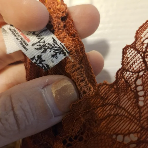 Free People Intimately Right Now Lacy Silky Bohemian Midi Slip - Picture 3 of 6